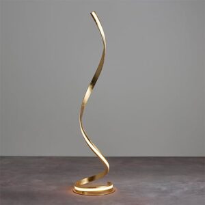 Aria LED Floor Lamp In Gold Leaf
