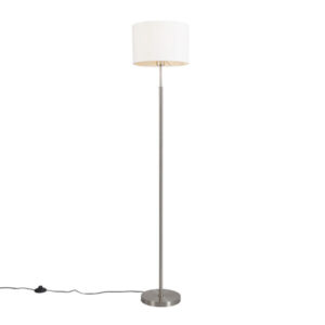 Modern floor lamp white round - VT 1