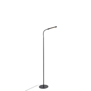 Design floor lamp black incl. LED with touch dimmer - Palka