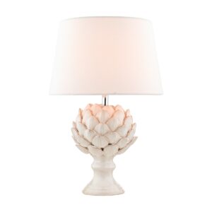 Laura Ashley Artichoke 1 Light Ceramic Table Lamp With Ivory Linen Shade